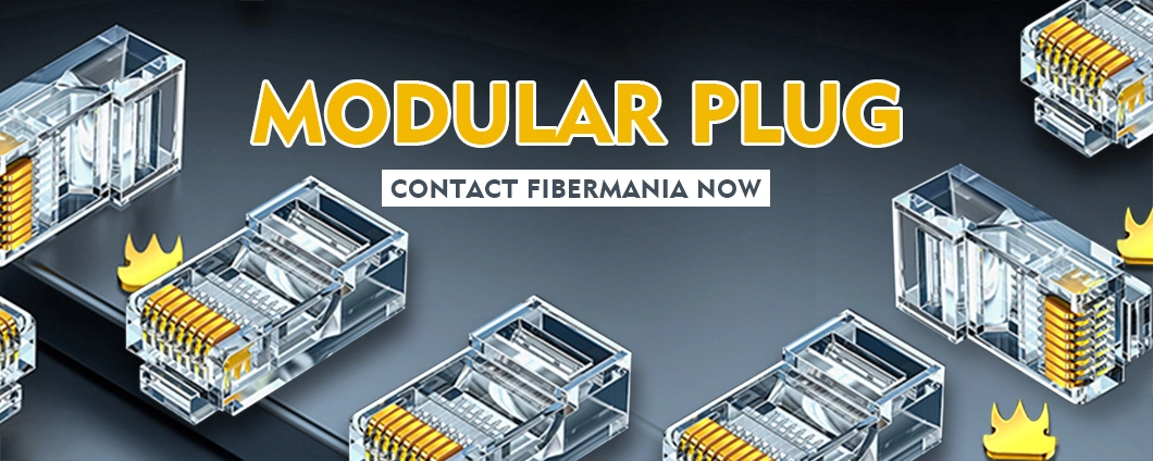 CAT.5E RJ45 8P8C Modular Plug Shielded (FTP) Network Connectors Metal