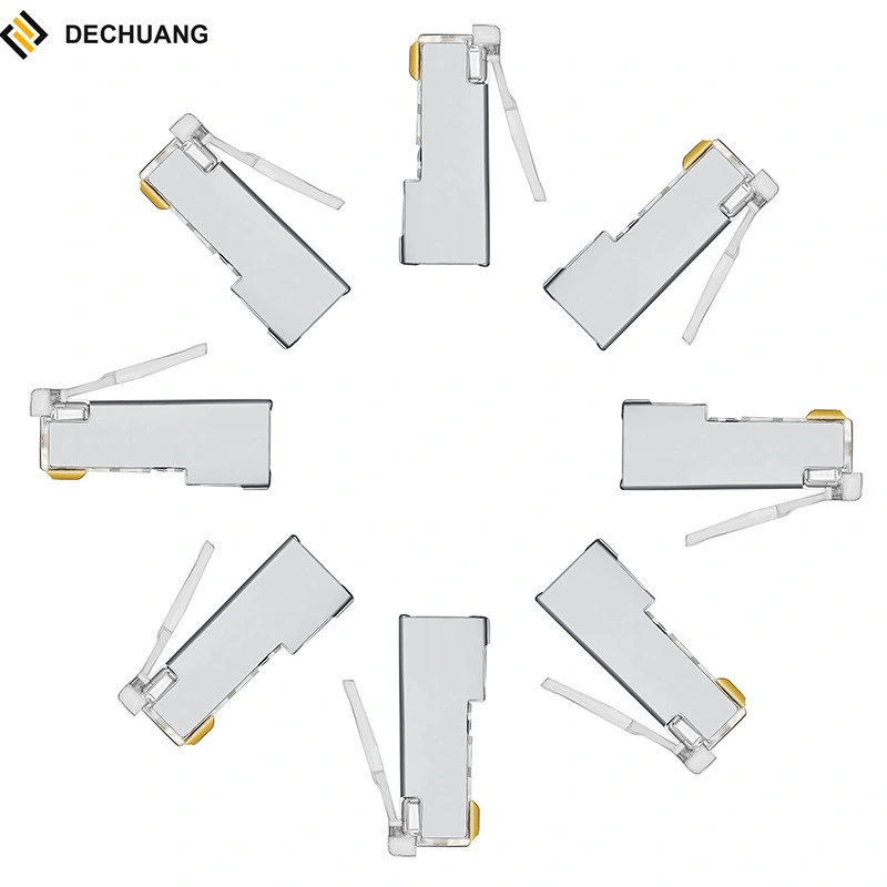 Factory Price Shielded Cat7 Connector RJ45 Ethernet Module Plug 8p8c Cat7 Modular Plug 8p8c for Network Cable