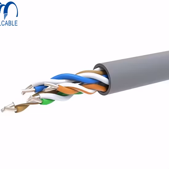 10g Ethernet Unshielded Twisted Pair CAT6 Nekwork Cable with Solid Copper Core