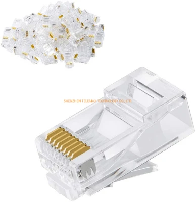 Plugue Modular do Conector Cat5e UTP Ethernet