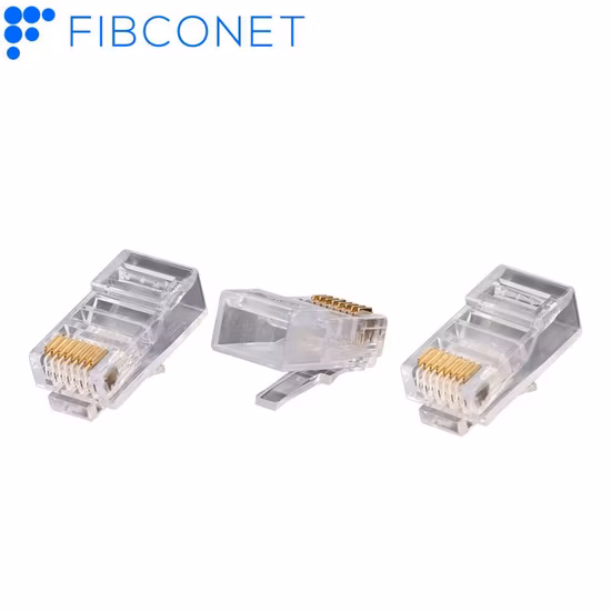 Conector de transmissão RJ45 8p8c 4p4c 6p6c Plugue modular CAT6