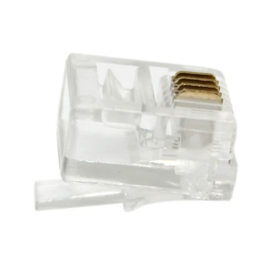 Conector RJ45 Ethernet fêmea CAT6 não blindado 8p8c Internet Cat 6 plugue modular