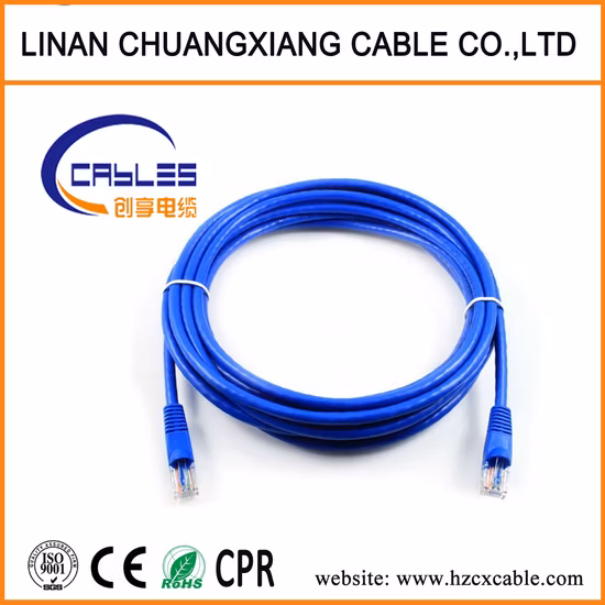 Fio de cobre de dados UTP CAT6 para patch cord de comunicação de computador RJ45
