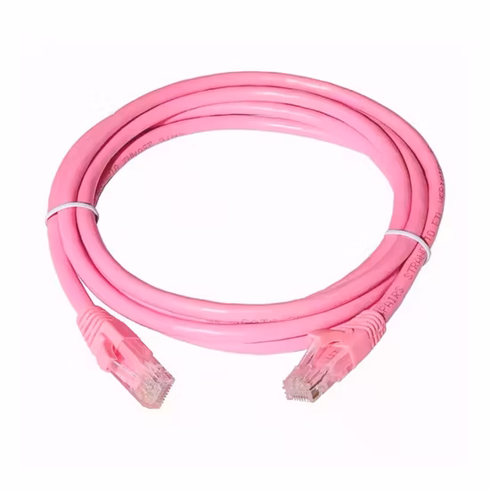 Cabo de rede RJ45 U/UTP CAT6, CAT6A Patch cord, cor vermelha