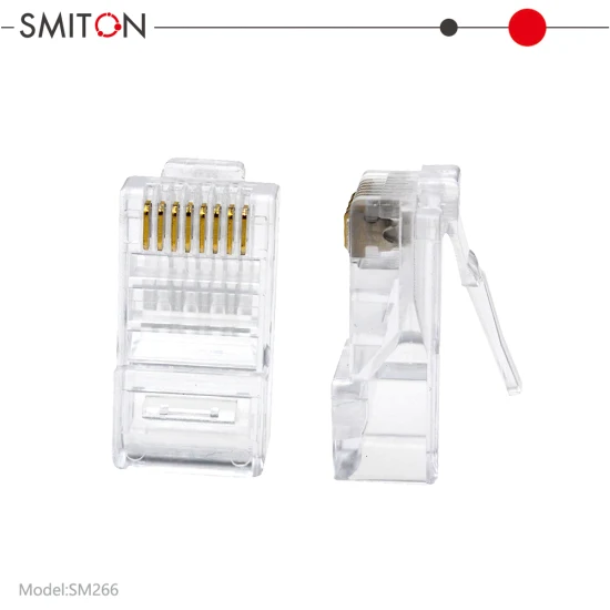 Plugues modulares RJ45 8p8c Conector de cabo de rede Conector RJ45 Cat5 CAT6 CAT6A Plugue