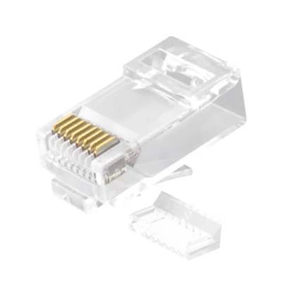 Kit de 2 peças de conectores de rede de plugue modular não blindado (UTP) CAT.6 RJ45 8P8C