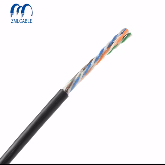 Cabo Ethernet de par trançado não blindado 10g CAT6 Nekwork com núcleo de cobre sólido