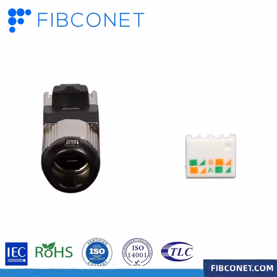 Plugue modular Cat8 STP sem ferramentas RJ45