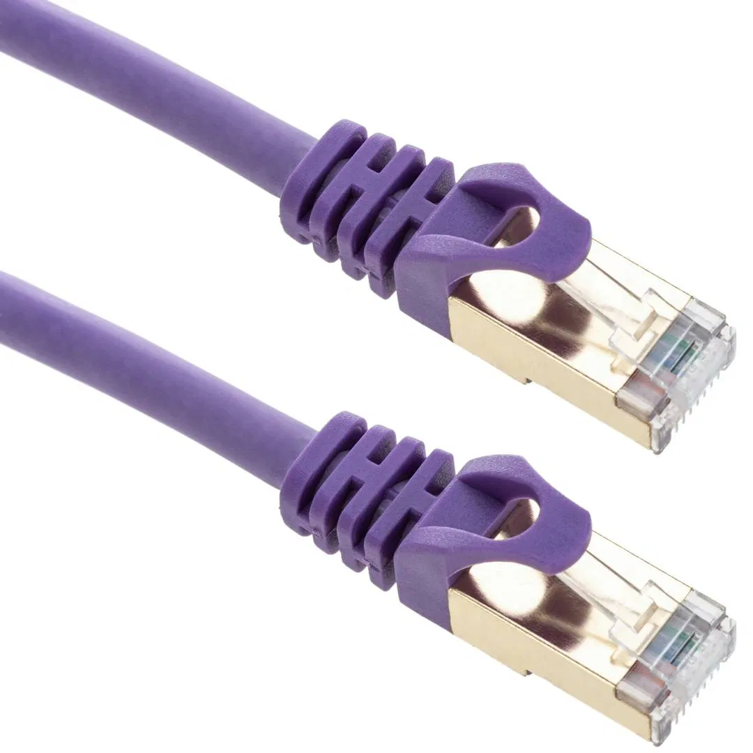 Cabo de conexão de rede S/FTP Cat8 RJ45 40 Gbps 0,25 m para comunicação de dados