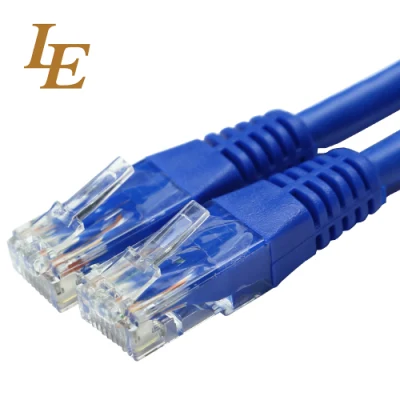 CAT6 Cat5e CAT6A F/UTP Revestimento de PVC 24 AWG Cabo de Rede Patch Cord