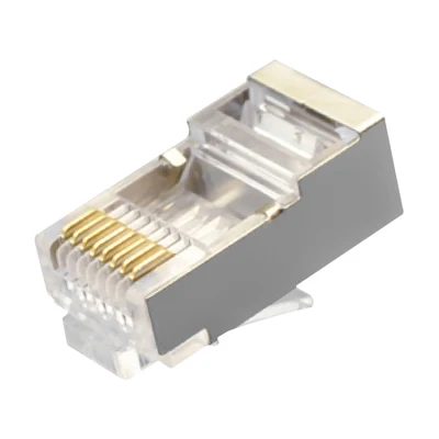 Conectores de rede blindados modulares (FTP) CAT.6 RJ45 8P8C