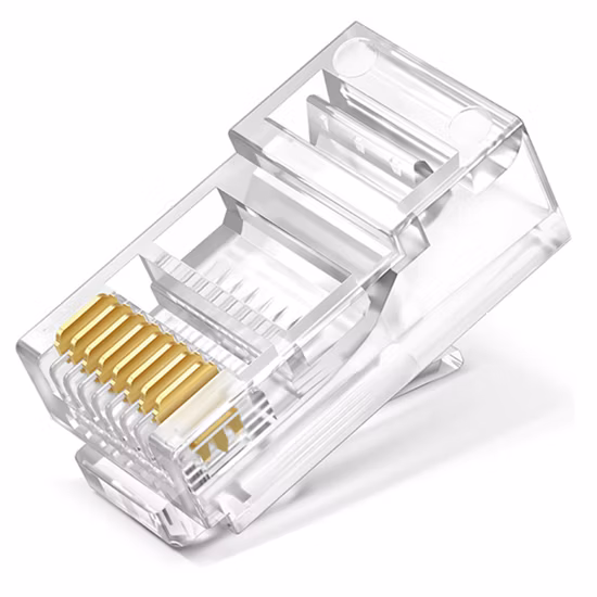 Cat7 100 pacote SFTP conector blindado de 8 pinos Cat 7 conector RJ45 plugue modular