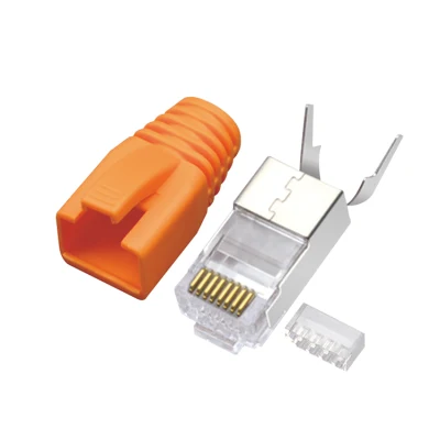 Kit de 3 peças de conectores de rede com plugue modular blindado (FTP) CAT.7 RJ45 8P8C