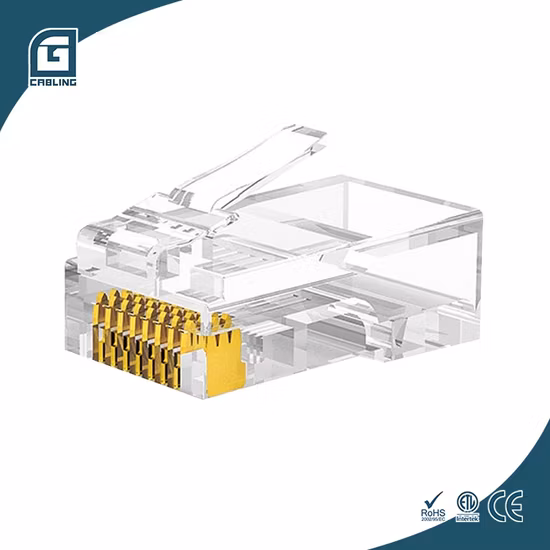 Conectores de rede de plugue modular não blindado (UTP) CAT.6 RJ45 8P8C Premium Endurance