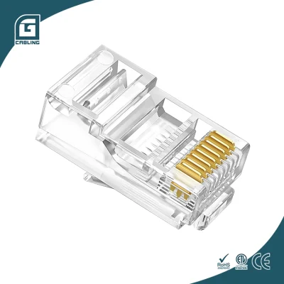 Gcabling CAT6 CAT6A RJ45 Unshield Network Plug 8p8c UTP RJ45 CAT6 CAT6A Cat5e Ethernet Modular Plug