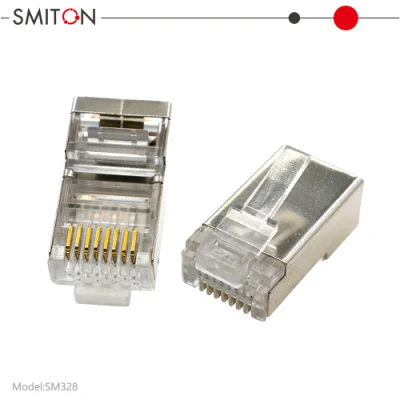 Plugue modular de rede CAT6 8p8c FTP RJ45